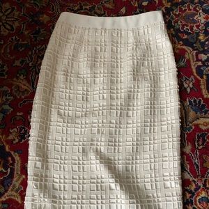 Ted Baker White Midi Skirt
